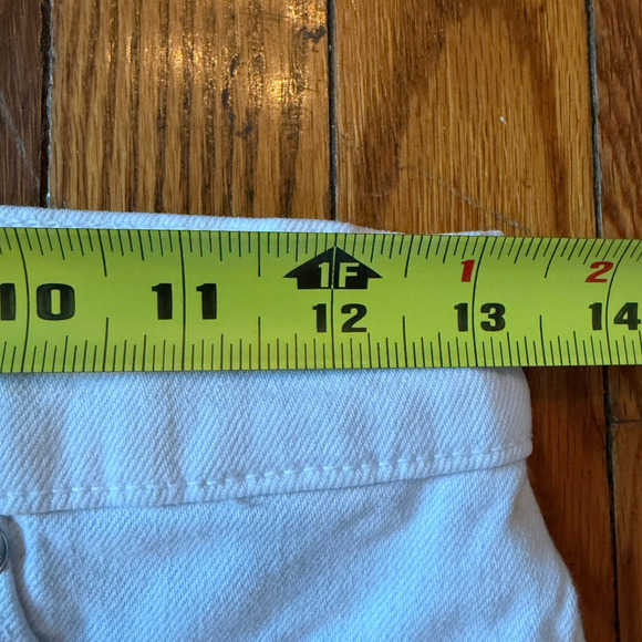 Revice Cutout Flare 70s Retro Jeans White Avalon Size 28 - Picture 7 of 12